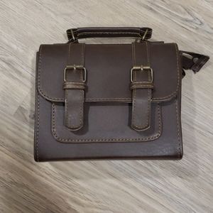 Brown Hard Crossbody